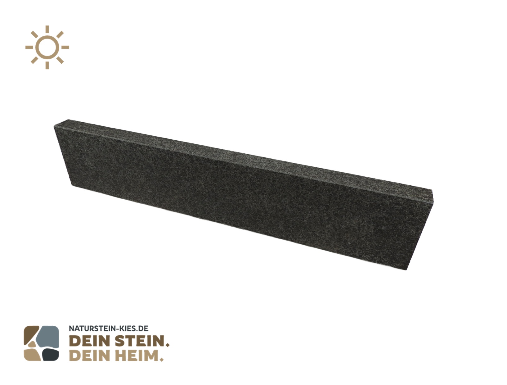 Basalt Edel-Leistensteine gesägt, geflammt mit Fase