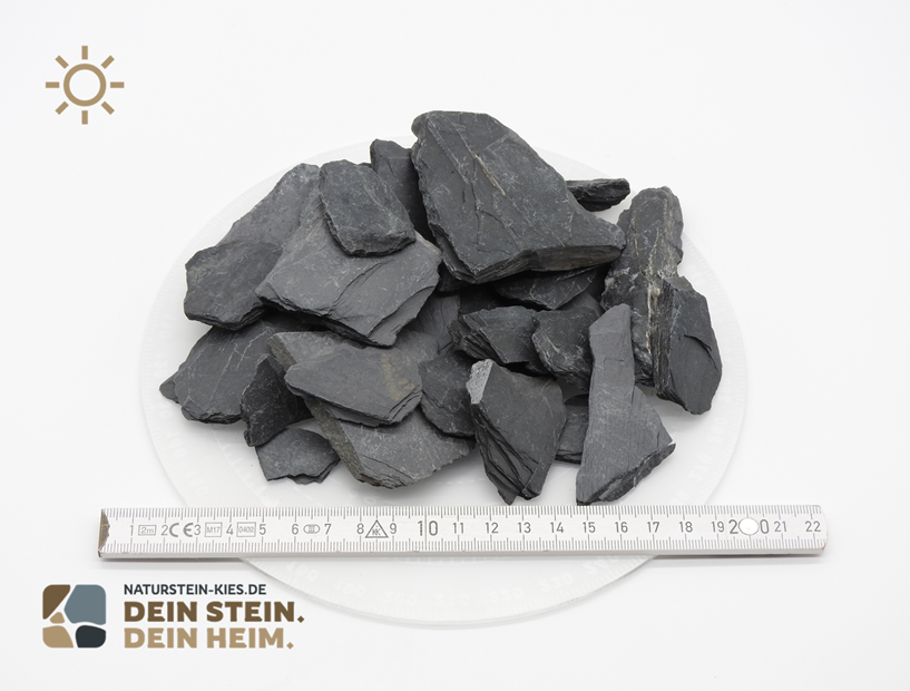 Schiefer Splitt schwarz 40/70