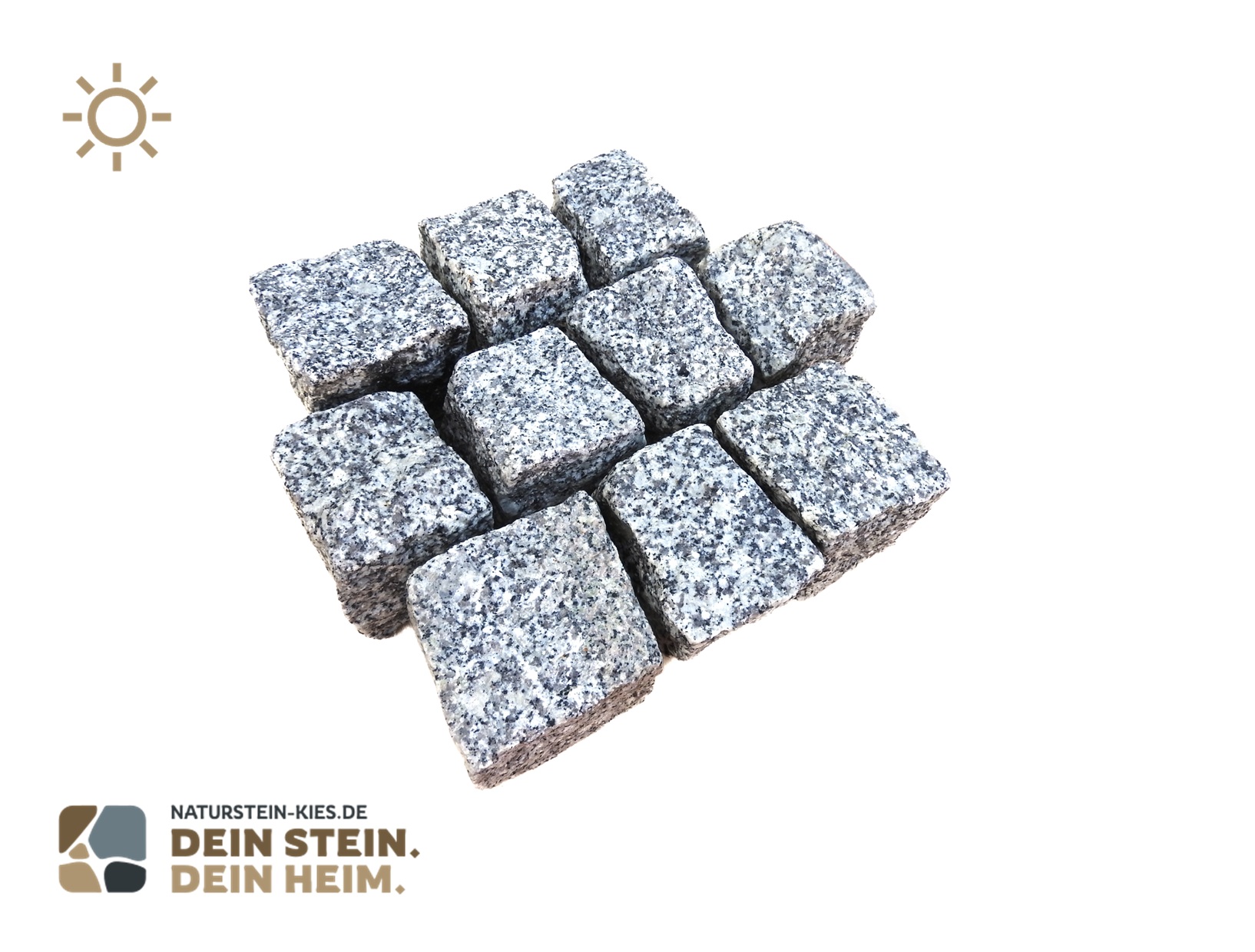 Granit Kleinpflasterstein grau 8/11