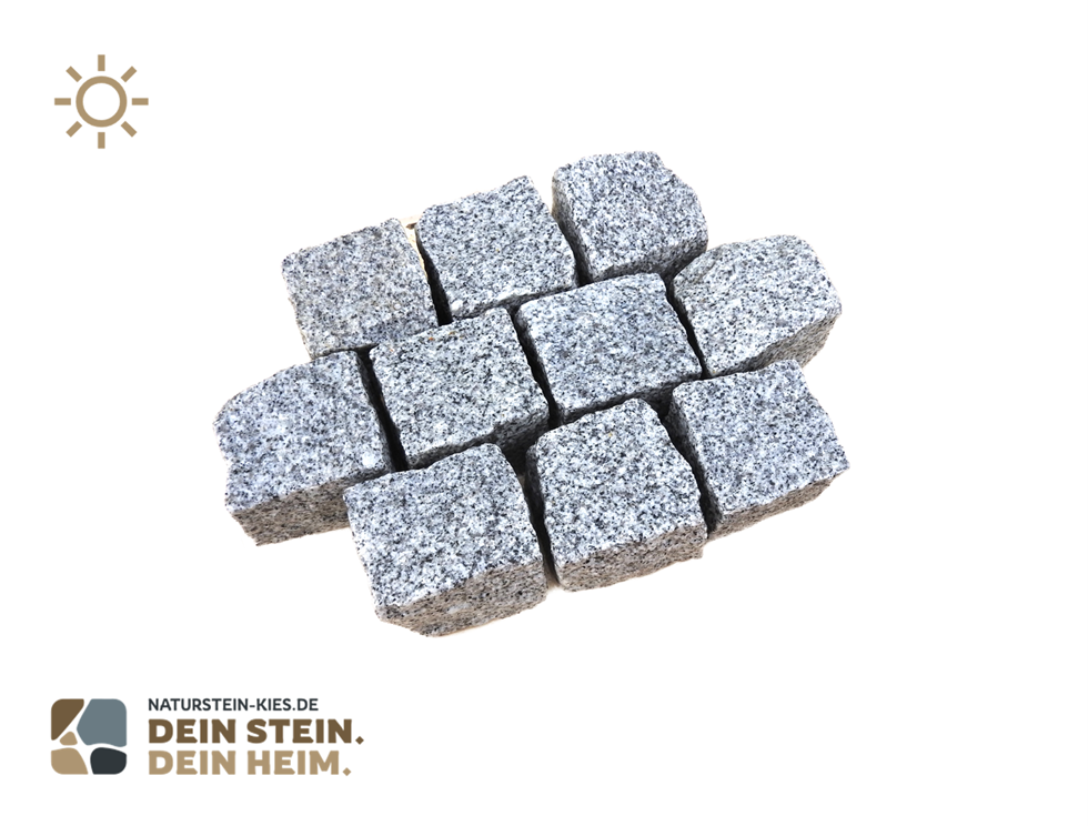 Granit Kleinpflastersteine grau 7/9 feinkorn