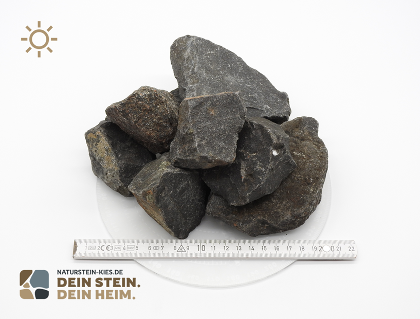 Basalt Schotter schwarz 90/120